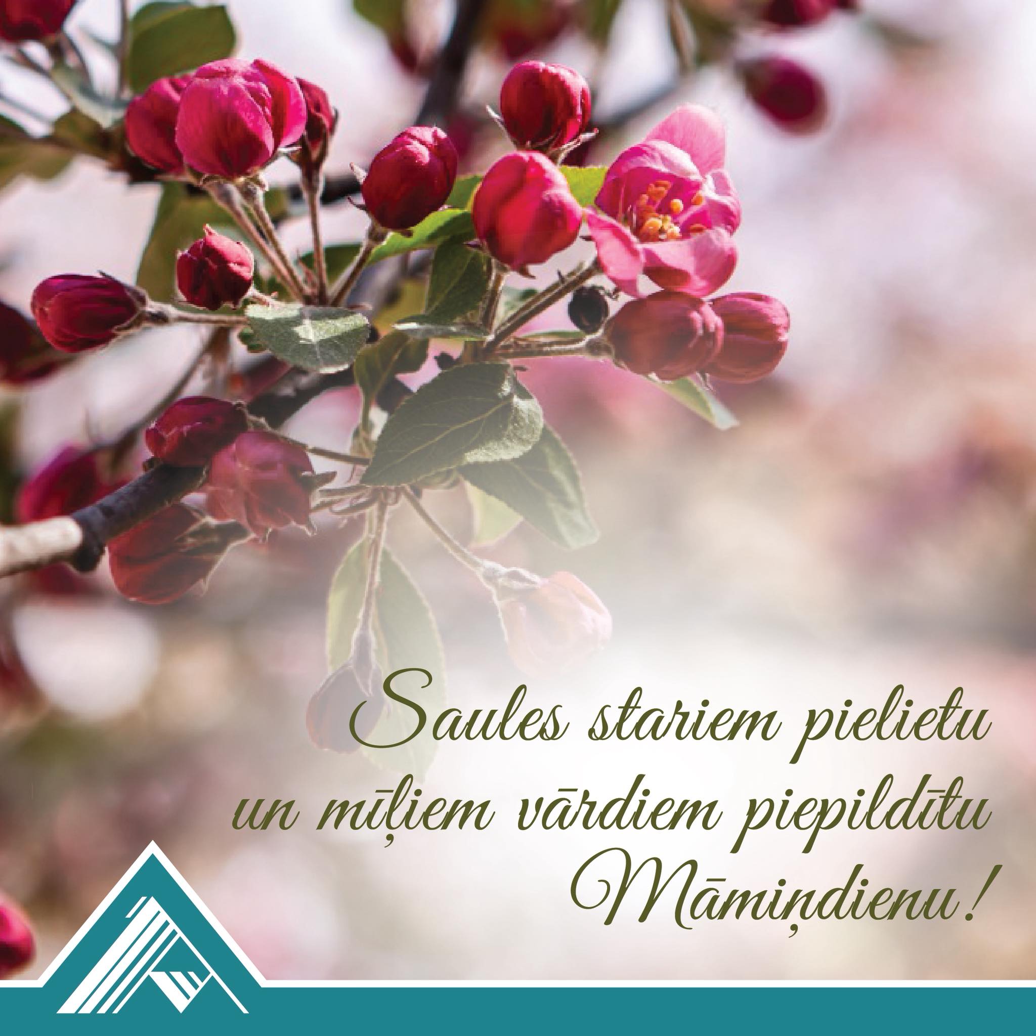 Saules stariem pielietu un mīļiem vārdiem piepildītu MĀMIŅDIENU!